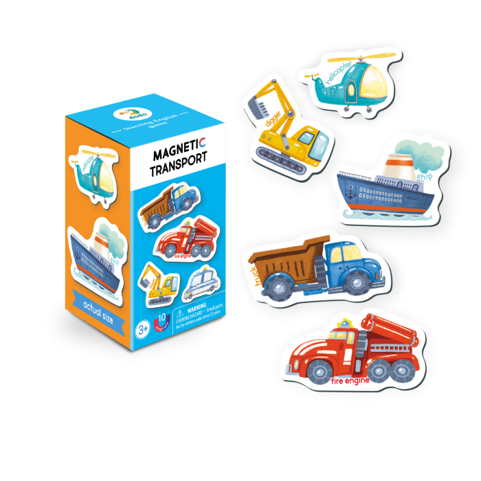 Set magnetic - Invat mijloacele de transport in lb. engleza [1]