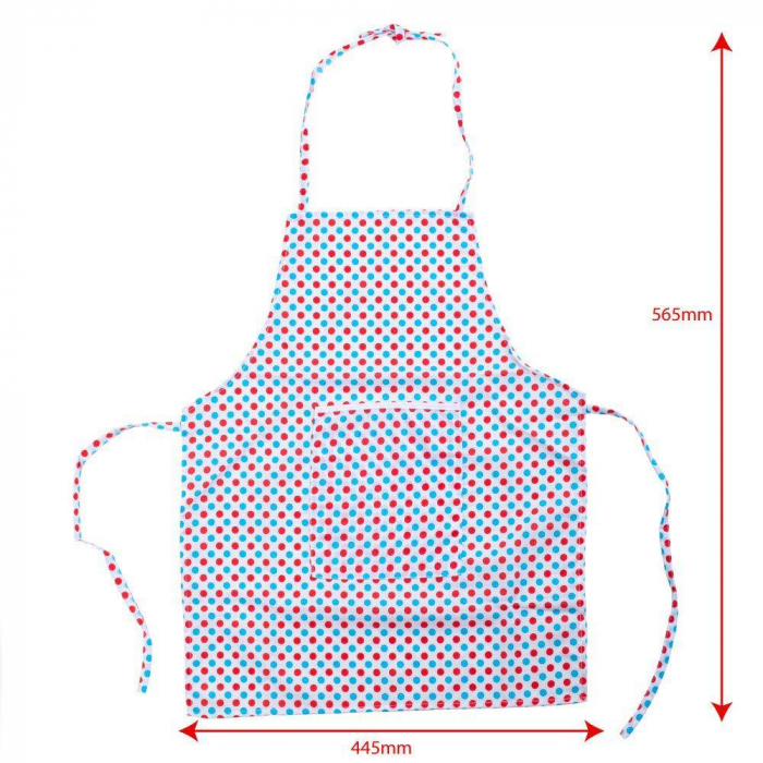 Set sortulet si accesorii alb cu buline [4]