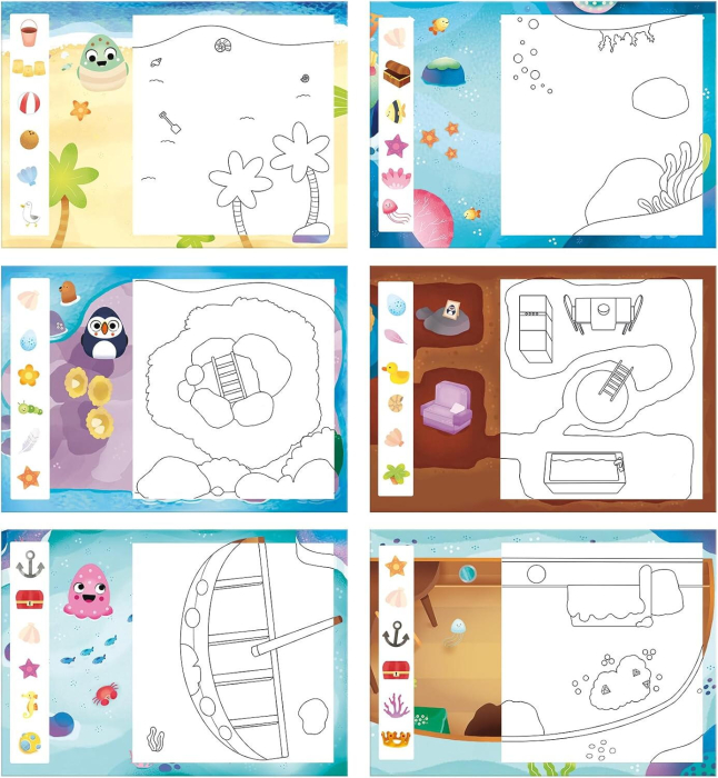 Set Water Magic de colorat: La mare cu Squishies [4]