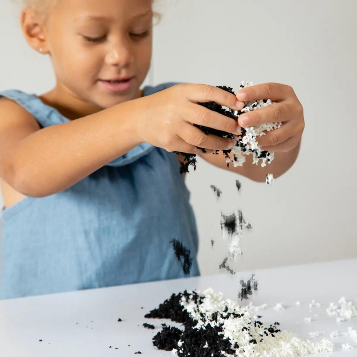 Spuma de modelat Playfoam Pluffle™ Twist -  Alb si negru [4]