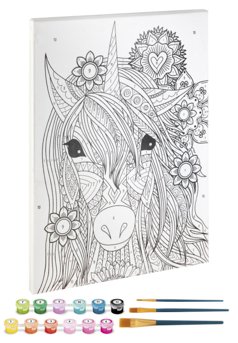 Tablou pictez pe numere - Unicorn [1]