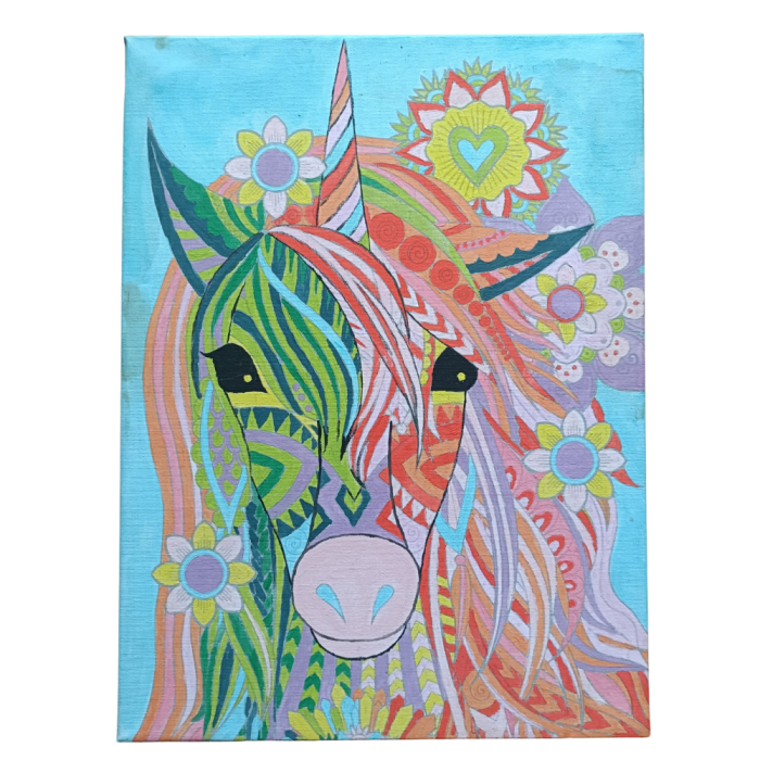 Tablou pictez pe numere - Unicorn [2]