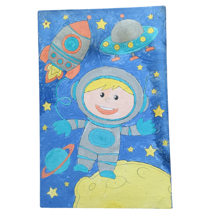 Tablou pictura pe numere - Astronaut [4]