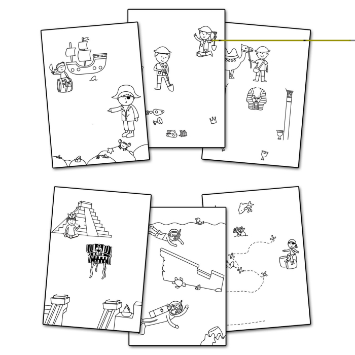 Water Magic: Carte de colorat Vanatoarea de comori [5]