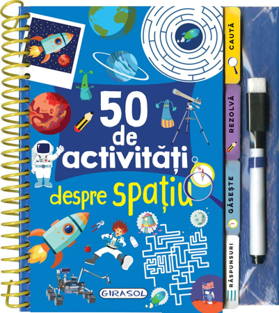 Carti pentru copii - 50 de activitati despre spatiu