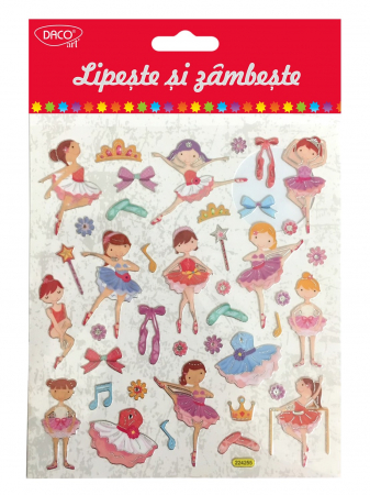 Abtibilduri - ABTIBILD - AB024 BALERINE LIPESTE SI ZAMBESTE DACO