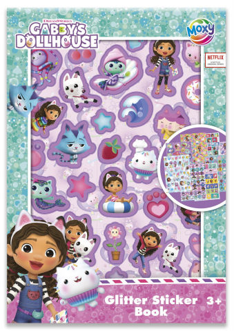 CĂRȚI PENTRU COPII - Abtibilduri cu sclipici - Gabby's Dollhouse