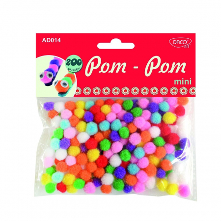 Accesorii pom pom - ACCESORII CRAFT - AD014  POM POM MINI