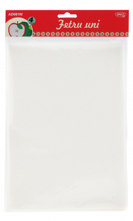 Accesorii pasla - ACCESORII CRAFT - AD081C FETRU UNI SET 4 ALB