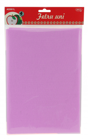 HOBBY & CRAFT - ACCESORII CRAFT - AD081L FETRU UNI SET 4 LILA