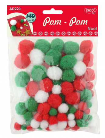 Crăciun - ACCESORII CRAFT - AD220 POM POM NOEL DACO