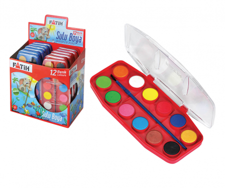 RECHIZITE - ACUARELE 12 CULORI FATIH 901