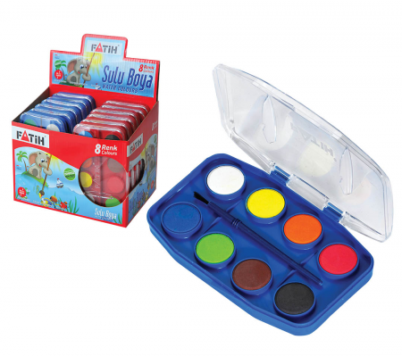 RECHIZITE - ACUARELE 8 CULORI FATIH 900