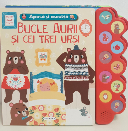 Carti pentru copii - Apasa si asculta povestea - Bucle Aurii si cei trei ursi