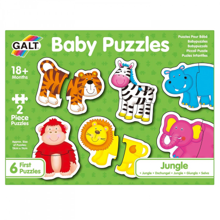 Puzzle-uri clasice - Baby Puzzle: Animale din jungla (2 piese)