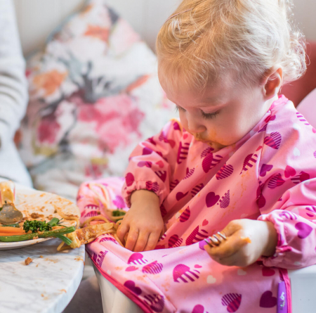 Baveta cu maneci si ventuze  - Inimioare [1]