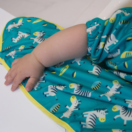 Baveta maneci scurte cu ventuze - Zebre vesele [7]