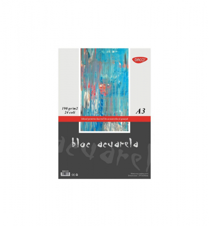 Bloc desen - BLOC A3 ACUARELA 190GR  24 FILE DACO BD319