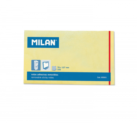 PAPETĂRIE - BLOC NOTES ADEZIV 127X76 GALBEN PAL 85501