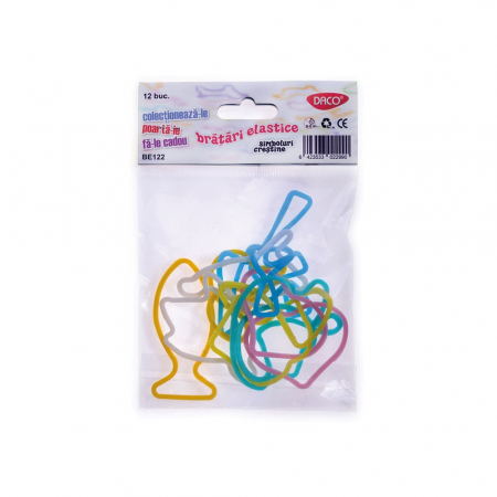Brățări elastice - BRATARI ELASTICE 12BUC/SET BE122 RELIGIOASE