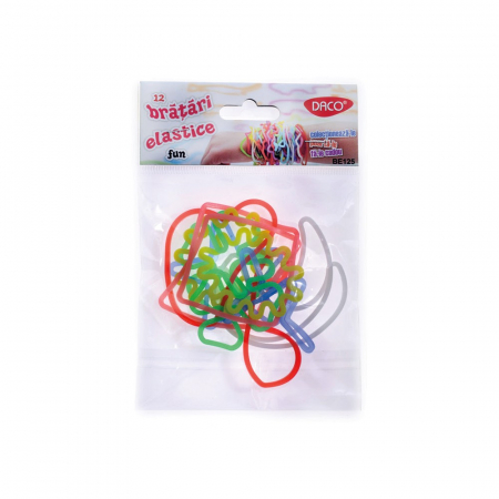 Brățări elastice - BRATARI ELASTICE 12BUC/SET BE125 FUN