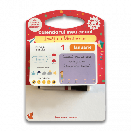 Carti  Montessori - Calendarul meu anual - Invat cu Montessori - de la 3 la 6 ani