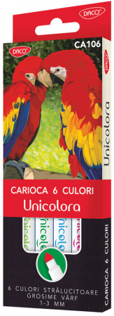 Carioci - CARIOCA 6C VARF CONIC UNICOLORA DACO