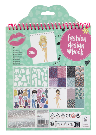 Carte cu abtibilduri - Fashion Design (Verde) [1]