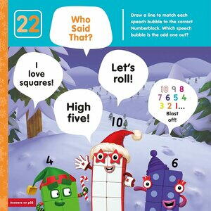 Carte cu abtibilduri si activitati Numberblocks - Magia Craciunului [2]