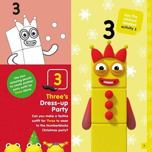 Carte cu abtibilduri si activitati Numberblocks - Magia Craciunului [1]