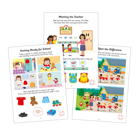 Carte cu activitati si abtibilduri - Totul despre scoala [1]