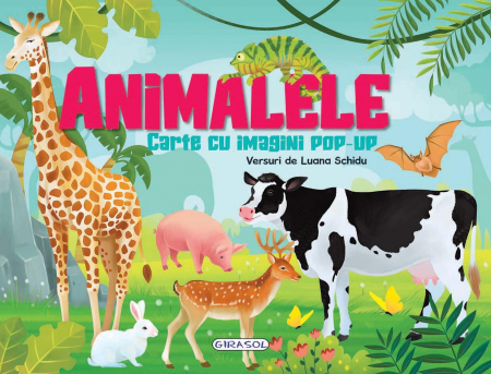 Carti interactive - Carte cu imagini pop-up - Animalele