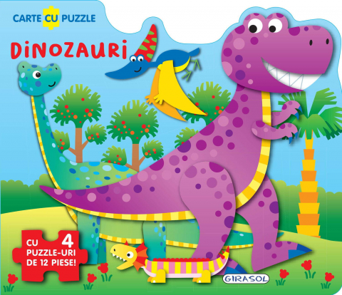 Carti interactive - Carte cu puzzle - Dinozauri