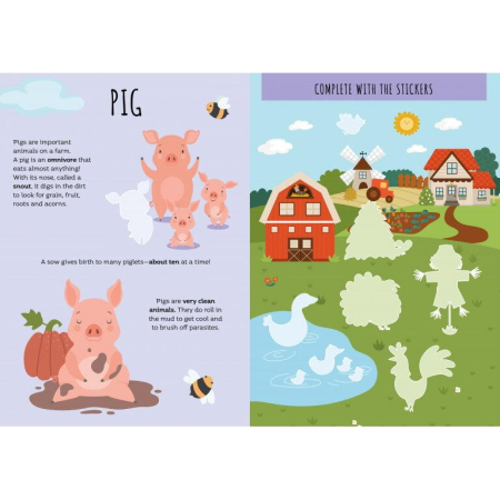 Carte de activitati cu abtibilduri - Ferma [1]