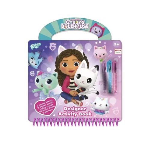 CĂRȚI PENTRU COPII - Carte de activitati & pixuri - Gabby's Dolhouse