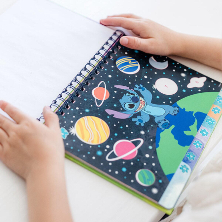 Carte de colorat & abtibilduri cu numere - Stitch [1]