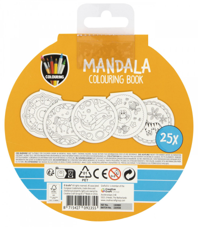 Carte de colorat - Mandale (galben) [1]