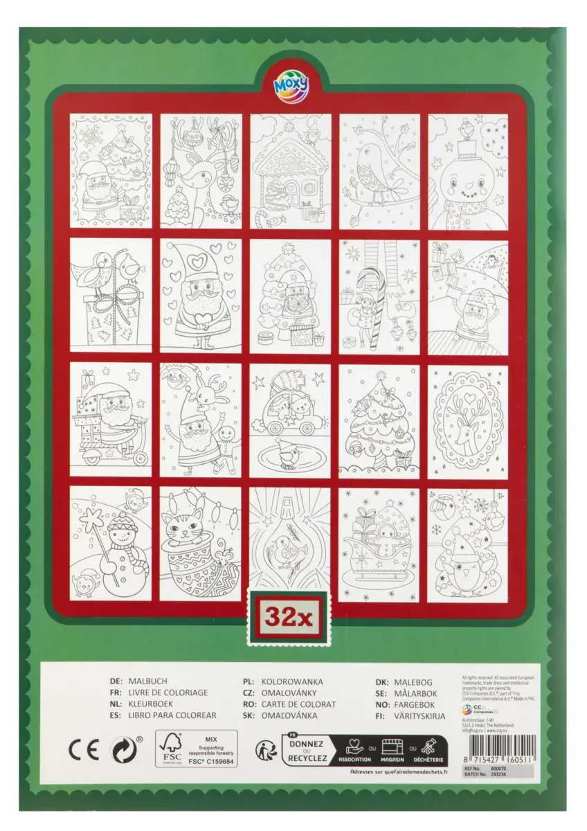 Carte de colorat - Vine Craciunul (32 pag.) [1]