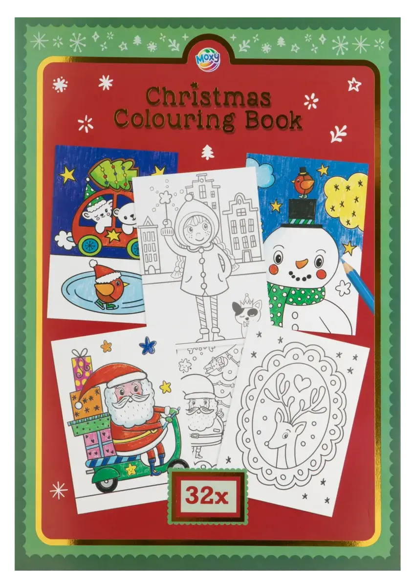 Desen si pictura - Carte de colorat - Vine Craciunul (32 pag.)