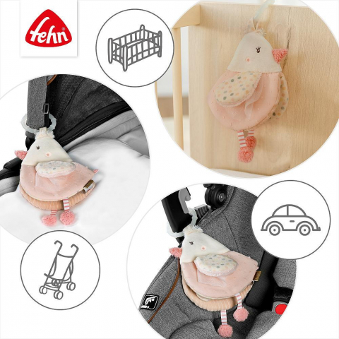 Carticica din plus pentru bebelusi - Pasare pastel [3]