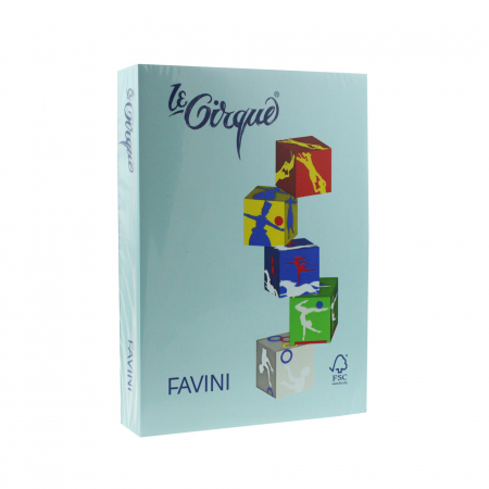 Cartoane - CARTON COLOR 160G/MP A4 106 ALBASTRU DESCHIS FAVINI 