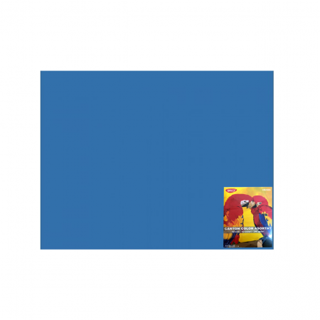 PAPETĂRIE - CARTON COLOR CN240A ALBASTRU I. 46X64 10 COLI DACO 240G/MP