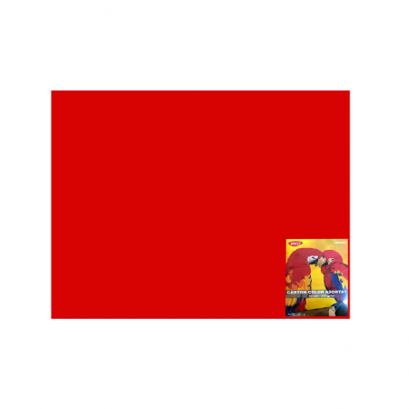 PAPETĂRIE - CARTON COLOR CN240RC ROSU CR 46X64  10COLI DACO 240G/MP