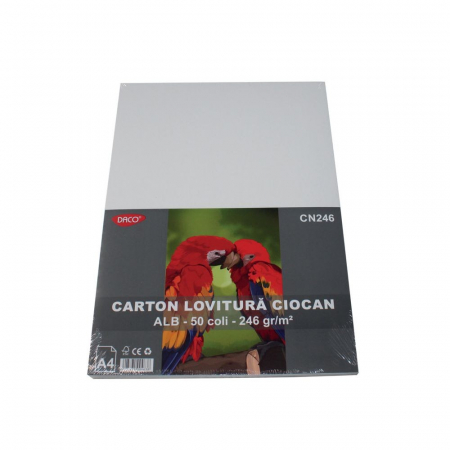 Cartoane - CARTON LOVITURA CIOCAN 246G/MP A4 50 COLI DACO CN246