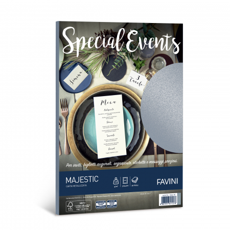 PAPETĂRIE - CARTON METALIZAT 120G/MP A4 20COLI AG SPECIAL EVENTS FAVINI A69U154