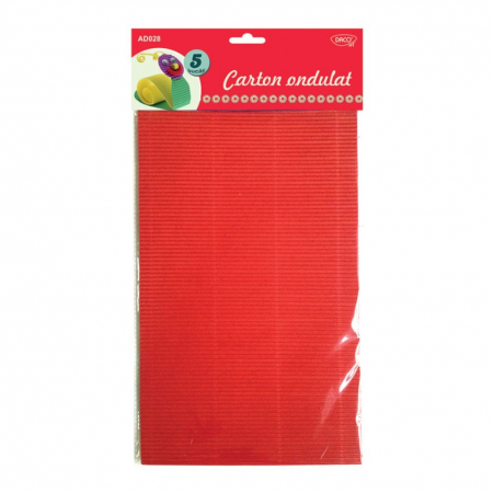 Hârtie specială - CARTON ONDULAT  A4  5COLI  5CULORI  AD028