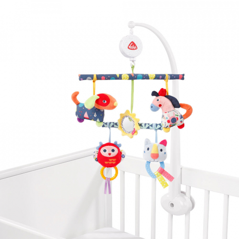 Carusel muzical mobil cu activitati - Prietenii culorilor [1]