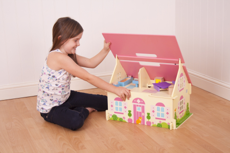 Casuta din lemn pentru papusi - Flowers [3]