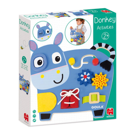 Jocuri de indemanare - Centru de activitati din lemn - Magarus vesel