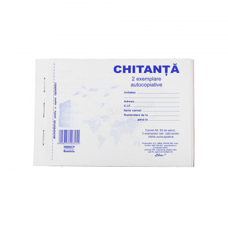 PAPETĂRIE - CHITANTIER A6 2EX 100F NEP L03455